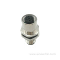 M12-5 pins male and female bulkhead mount connector